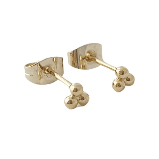 Trinity Ball Stud Earrings