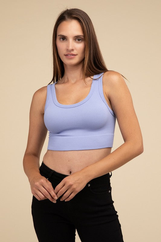 Ribbed Seamless Crop Top