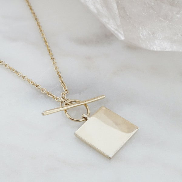 Gwyneth Toggle Charm Necklace