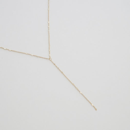 Morse Code Lariat Necklace