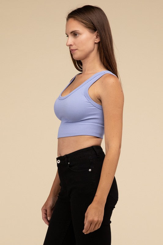 Ribbed Seamless Crop Top