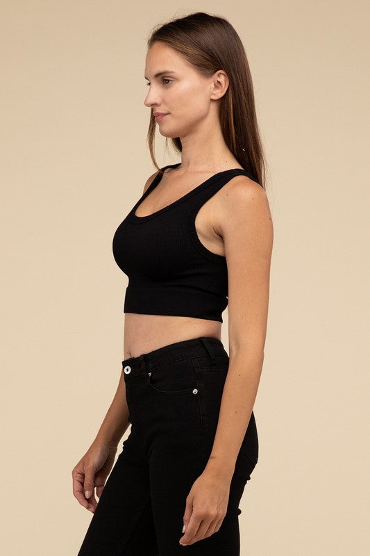 Ribbed Seamless Crop Top