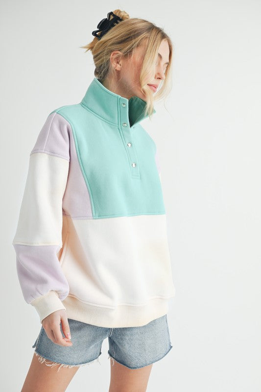 Glo Colorblock Pullover