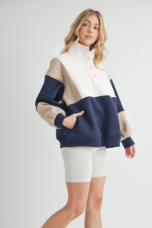 Glo Colorblock Pullover