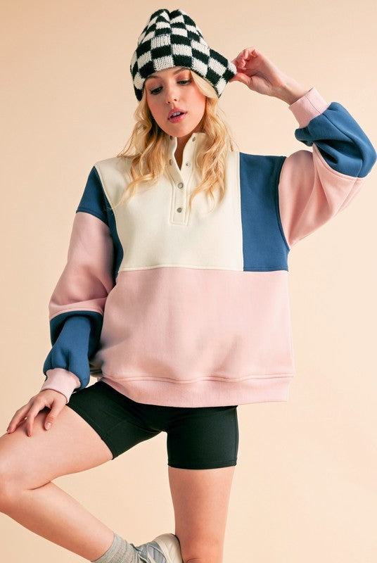 Glo Colorblock Pullover