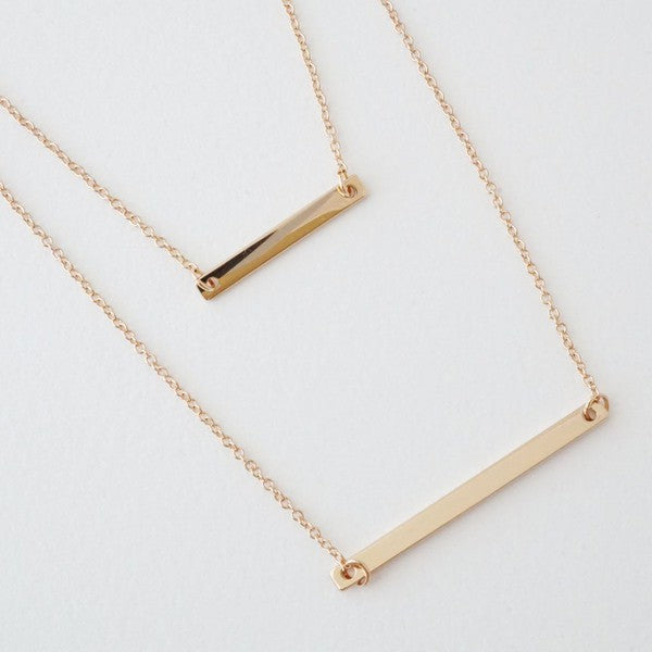 Layered Bar Necklace